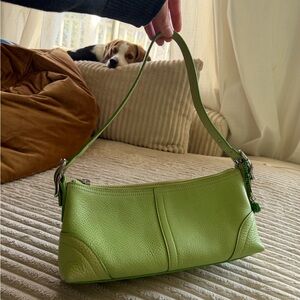 Coach Hamilton lime Leather Shoulder Bag vintage